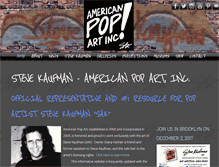 Tablet Screenshot of americanpopartinc.com